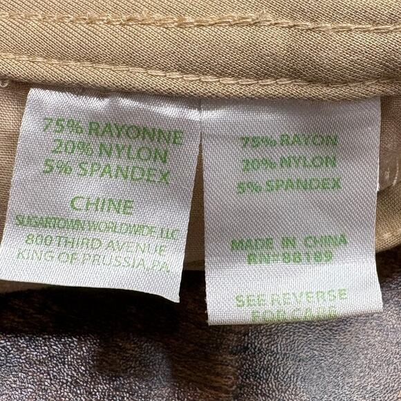 Lilly Pulitzer Size 2 Worth Skinny Pants Tan Ponte Stretch Classic Minimalist - Picture 11 of 16